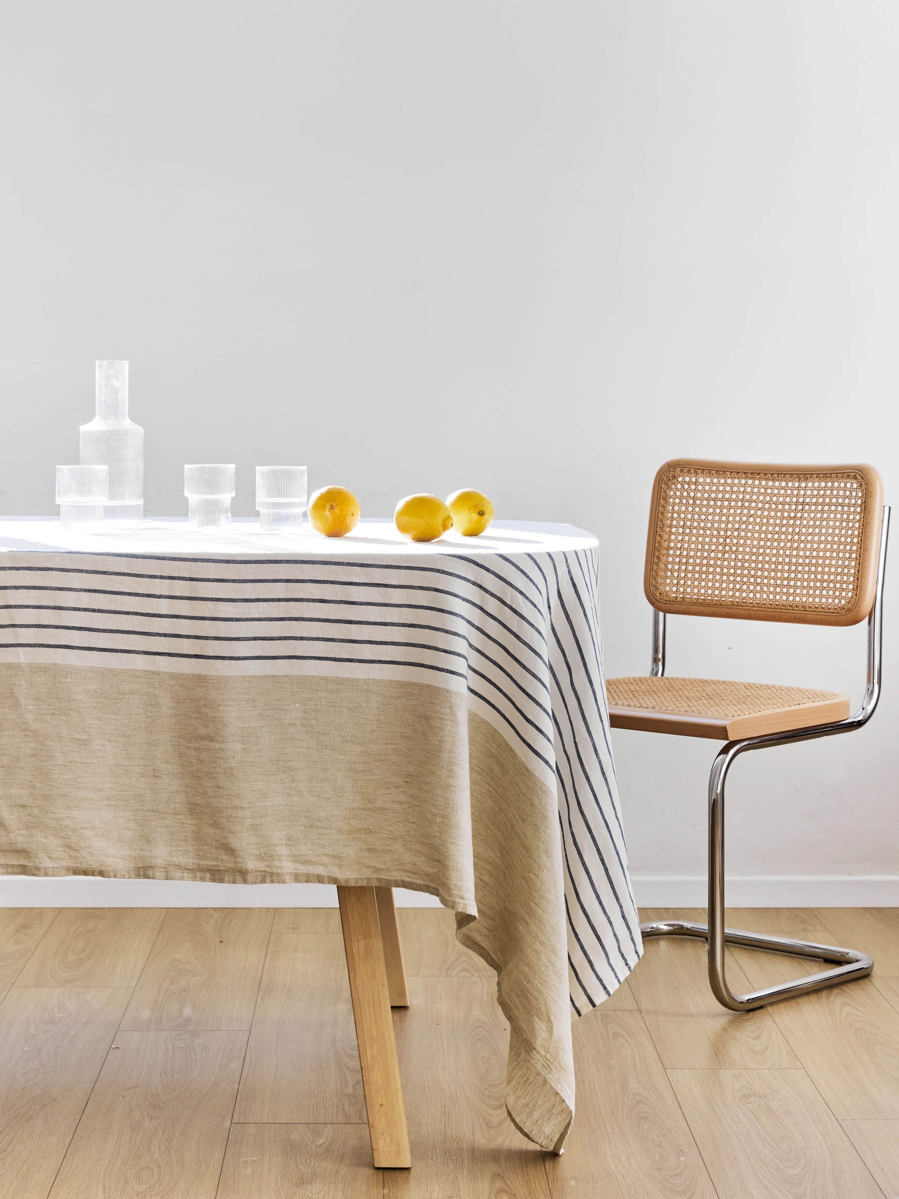 מפת שולחן פשתן Stone Stripes - Image 3